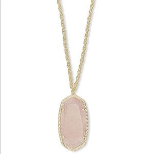Kendra Scott Rose Gold long necklace.